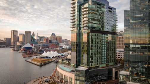 Four Seasons Hotel Baltimore exterior.